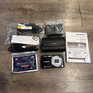 Panasonic Lumix Digital Camera DMC-FH20 14MP w Battery, SD Card And Accessories